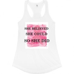 Ladies Slim Fit Racerback Tank Top