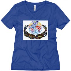 Ladies Relaxed Fit V-Neck Tee