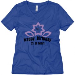 Ladies Relaxed Fit V-Neck Tee