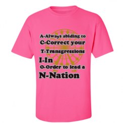 Unisex Ultra Cotton Safety Neon Crewneck Tee