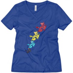 Ladies Relaxed Fit V-Neck Tee