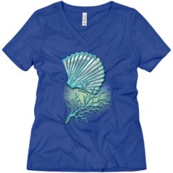 Ladies Relaxed Fit V-Neck Tee