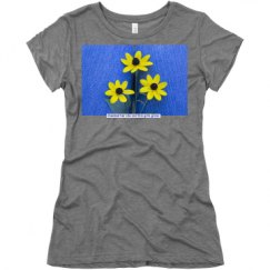 Ladies Slim Fit Super Soft Triblend Tee