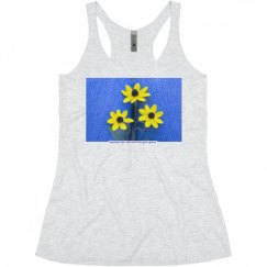 Ladies Slim Fit Super Soft Racerback Triblend Tank