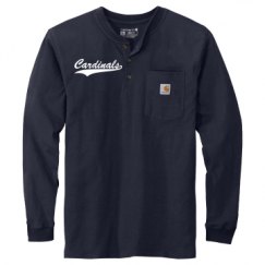 Unisex Carhartt Long Sleeve Henley Tee 