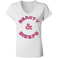 Ladies Slim Fit V-Neck Jersey Tee