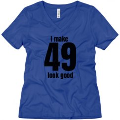 Ladies Relaxed Fit V-Neck Tee