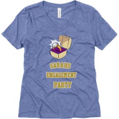 Ladies Relaxed Fit Super Soft Triblend V-Neck Tee