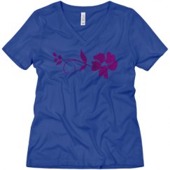 Ladies Relaxed Fit V-Neck Tee