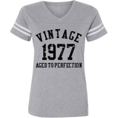 Ladies Relaxed Fit Vintage Sports Tee