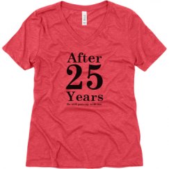 Ladies Relaxed Fit Super Soft Triblend V-Neck Tee