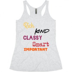 Ladies Slim Fit Super Soft Racerback Triblend Tank