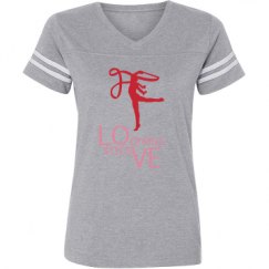 Ladies Relaxed Fit Vintage Sports Tee