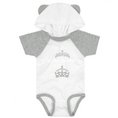 Infant Hooded Raglan Bodysuit with Ears