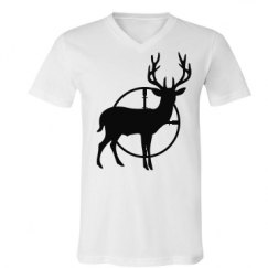 Unisex V-Neck Jersey Tee