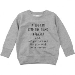 Toddler Crewneck Basic Promo Sweatshirt