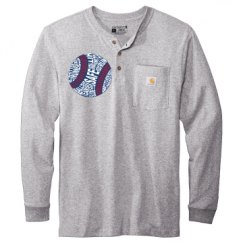 Unisex Carhartt Long Sleeve Henley Tee 