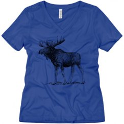 Ladies Relaxed Fit V-Neck Tee