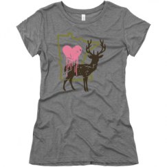 Ladies Slim Fit Super Soft Triblend Tee