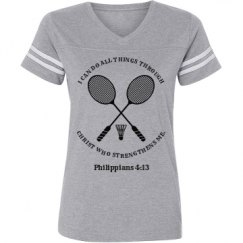 Ladies Relaxed Fit Vintage Sports Tee