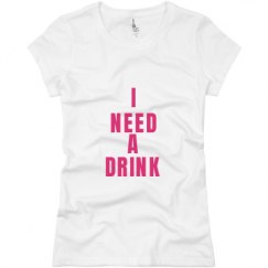 Ladies Slim Fit Basic Promo Jersey Tee