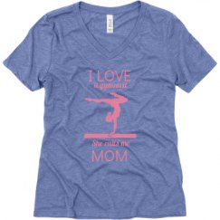 Ladies Relaxed Fit Super Soft Triblend V-Neck Tee