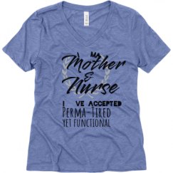 Ladies Relaxed Fit Super Soft Triblend V-Neck Tee