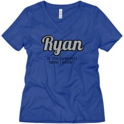 Ladies Relaxed Fit V-Neck Tee