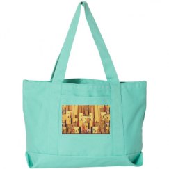 Seaside Cotton Canvas Pigment-Dyed Boat Tote Bag