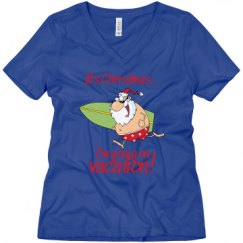 Ladies Relaxed Fit V-Neck Tee