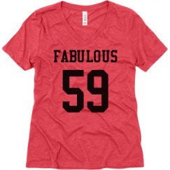 Ladies Relaxed Fit Super Soft Triblend V-Neck Tee