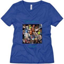 Ladies Relaxed Fit V-Neck Tee