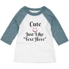 Toddler 3/4 Sleeve Raglan Tee