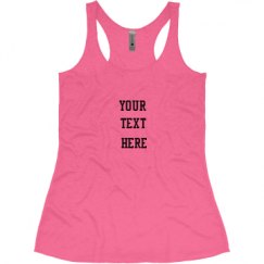 Ladies Slim Fit Super Soft Racerback Triblend Tank