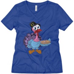 Ladies Relaxed Fit V-Neck Tee