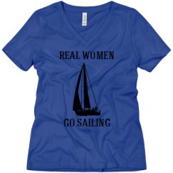 Ladies Relaxed Fit V-Neck Tee