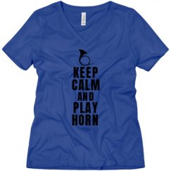 Ladies Relaxed Fit V-Neck Tee