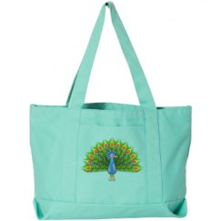 Seaside Cotton Canvas Pigment-Dyed Boat Tote Bag