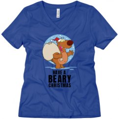 Ladies Relaxed Fit V-Neck Tee