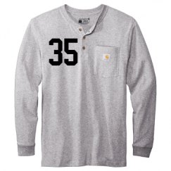 Unisex Carhartt Long Sleeve Henley Tee 