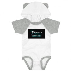 Infant Hooded Raglan Bodysuit with Ears