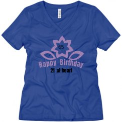 Ladies Relaxed Fit V-Neck Tee