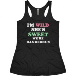 Ladies Slim Fit Super Soft Racerback Triblend Tank