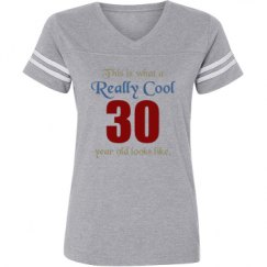 Ladies Relaxed Fit Vintage Sports Tee