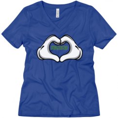 Ladies Relaxed Fit V-Neck Tee