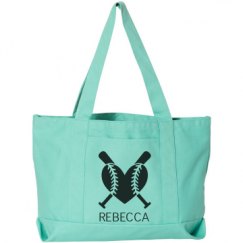 Seaside Cotton Canvas Pigment-Dyed Boat Tote Bag