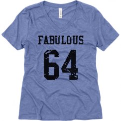 Ladies Relaxed Fit Super Soft Triblend V-Neck Tee