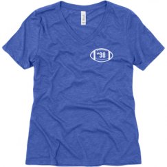 Ladies Relaxed Fit Super Soft Triblend V-Neck Tee