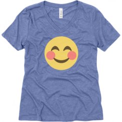 Ladies Relaxed Fit Super Soft Triblend V-Neck Tee