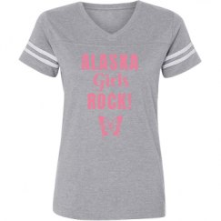 Ladies Relaxed Fit Vintage Sports Tee